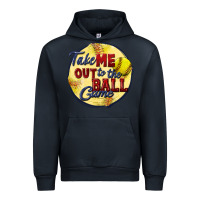 Navy take me out to the ball game softball Urban Hoodie - CowGirlArtShop