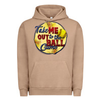 Pigment Burro take me out to the ball game softball Urban Hoodie - CowGirlArtShop
