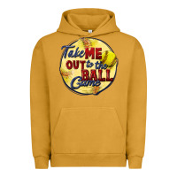 Pigment Peanut Butter take me out to the ball game softball Urban Hoodie - CowGirlArtShop