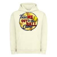 Pigment Pistachio take me out to the ball game softball Urban Hoodie - CowGirlArtShop