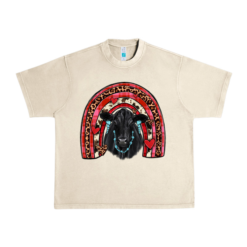 Valentines Black Angus  Rainbow Urban Heavy Tee by JahusDesignShop | Teevron