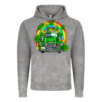 Cloud Rock st patricks shamrock gold rainbow truck Vintage Hoodie - FaDigitalArtStudio