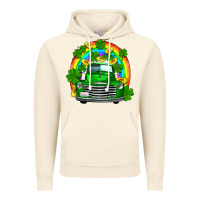 Vintage Artic st patricks shamrock gold rainbow truck Vintage Hoodie - FaDigitalArtStudio