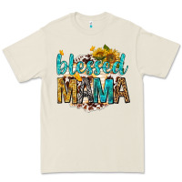 Bone blessed mama with sunflowers Premium Tee - texasbilliewilder