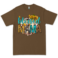 Cacao blessed mama with sunflowers Premium Tee - texasbilliewilder