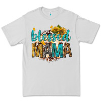 Dove Grey blessed mama with sunflowers Premium Tee - texasbilliewilder