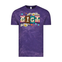 Cloud Purple daisy gıgı Vintage Tee - AdoDesignShop