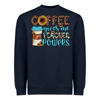 Navy coffee gives me teacher powers Heavyweight Sweatshirt - JahusDesignShop