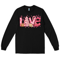 Black love pink christmas tree cake Long Sleeve Tee - Jasminsmagicworld