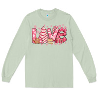 Matcha love pink christmas tree cake Long Sleeve Tee - Jasminsmagicworld