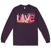 Plum love pink christmas tree cake Long Sleeve Tee - Jasminsmagicworld