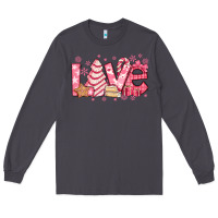 Smoke love pink christmas tree cake Long Sleeve Tee - Jasminsmagicworld