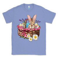 Colony Blue easter bunny and basket Classic Tee - AdoDesignShop