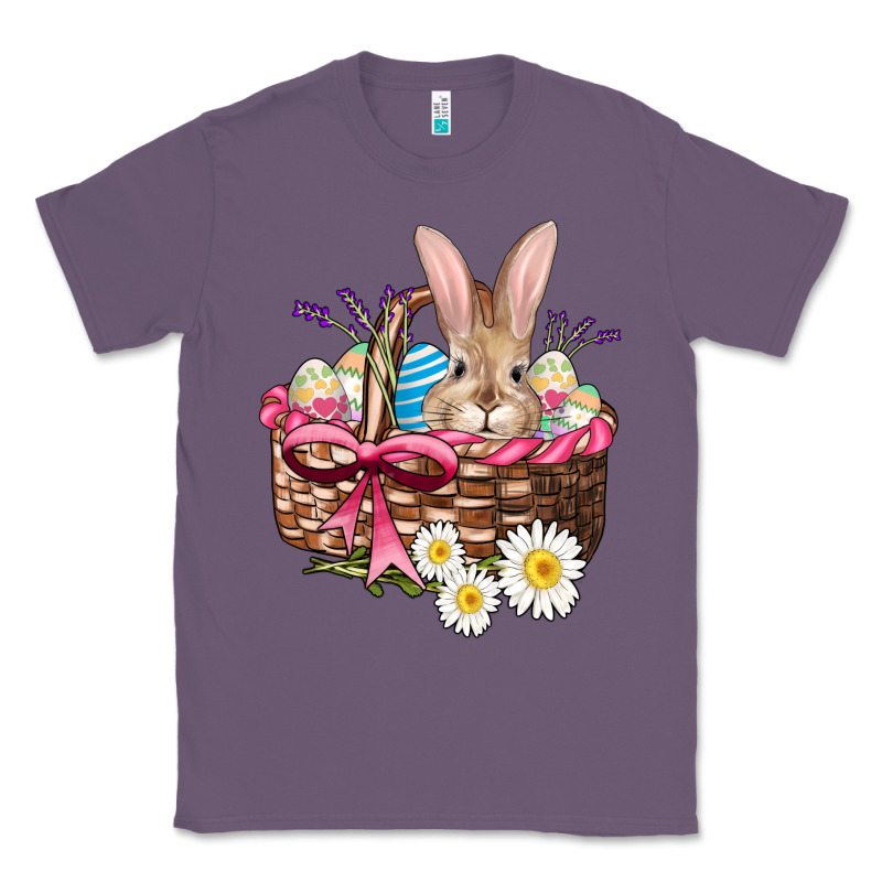 Easter Bunny And Basket Classic Tee by AdoDesignShop | Teevron