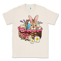 Natural easter bunny and basket Classic Tee - AdoDesignShop