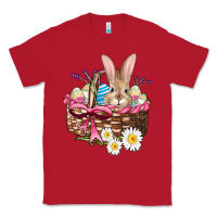 Red easter bunny and basket Classic Tee - AdoDesignShop