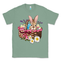 Sage easter bunny and basket Classic Tee - AdoDesignShop