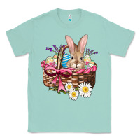 Seafoam easter bunny and basket Classic Tee - AdoDesignShop