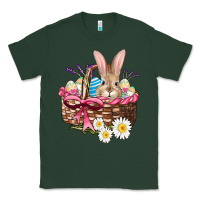 Sports Green easter bunny and basket Classic Tee - AdoDesignShop