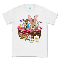 White easter bunny and basket Classic Tee - AdoDesignShop