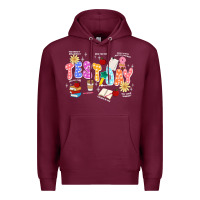 Burgundy test day Premium Hoodie - JahusDesignShop