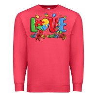 Cardinal love autism awareness Premium Sweatshirt - LillyAllenDesigns