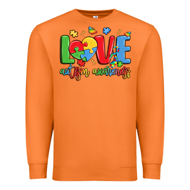 Love Autism Awareness Premium Sweatshirt by LillyAllenDesigns | Teevron