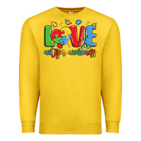 Lemon love autism awareness Premium Sweatshirt - LillyAllenDesigns