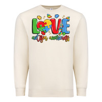 Sandshell love autism awareness Premium Sweatshirt - LillyAllenDesigns