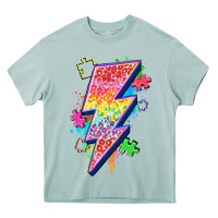 Arona lightning bolt autism Heavy Core Tee - Zillion Design Studio