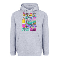 Heather Grey rolling into fifth grade Heavyweight Hoodie - BundleAndBundleShop