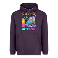Plum rolling into fifth grade Heavyweight Hoodie - BundleAndBundleShop