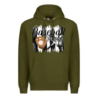 Army Green Baseball Mama Premium Hoodie - Bettercallsaul