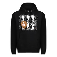 Black Baseball Mama Premium Hoodie - Bettercallsaul