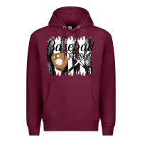 Burgundy Baseball Mama Premium Hoodie - Bettercallsaul