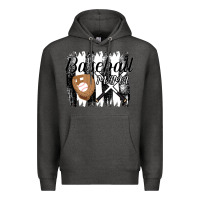 Charcoal Heather Baseball Mama Premium Hoodie - Bettercallsaul