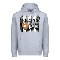 Heather Grey Baseball Mama Premium Hoodie - Bettercallsaul
