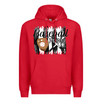 Red Baseball Mama Premium Hoodie - Bettercallsaul