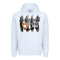 White Baseball Mama Premium Hoodie - Bettercallsaul