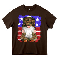 Military Gnomes Boots American Flag Heavy Core Tee | Teevron