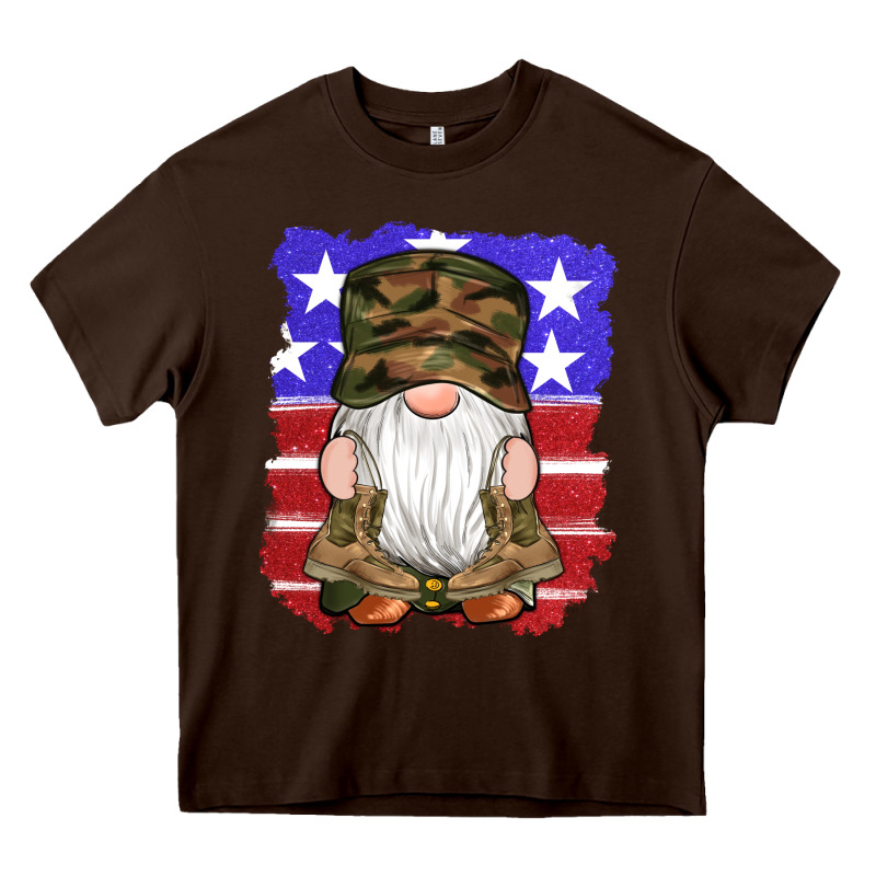 Military Gnomes Boots American Flag Heavy Core Tee by Artiststas | Teevron