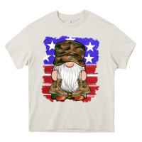 Cream military gnomes boots american flag Heavy Core Tee - Artiststas