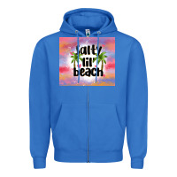 True Royal salty lil' beach Zipper Hoodie - MaliasSmallBusiness