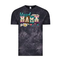 Cloud Black daisy blessed mama Vintage Tee - AdoDesignShop