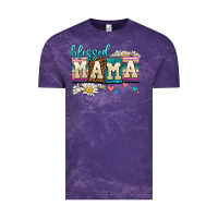 Cloud Purple daisy blessed mama Vintage Tee - AdoDesignShop