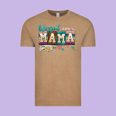 Daisy Blessed Mama Vintage Tee Designed By Adodesignshop