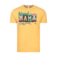 Vintage Mustard daisy blessed mama Vintage Tee - AdoDesignShop