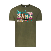 Vintage Olive daisy blessed mama Vintage Tee - AdoDesignShop