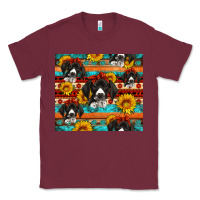 Burgundy western german shorthaired pointer Classic Tee - Artiststas