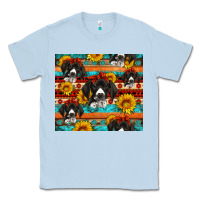 Dusty Blue western german shorthaired pointer Classic Tee - Artiststas